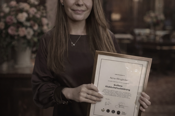 Stort grattis till examen på klubbchefsutbildningen Anna!