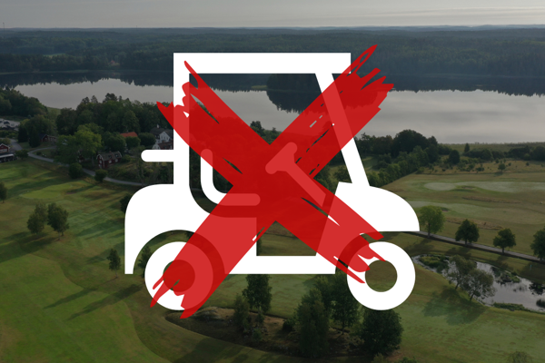 Golfbilsförbud från och med 13 oktober