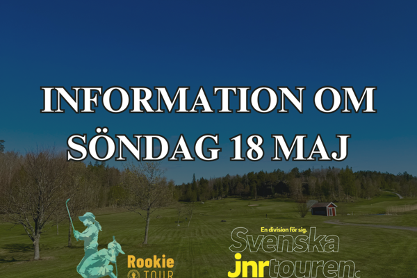 Information om söndag 18 maj