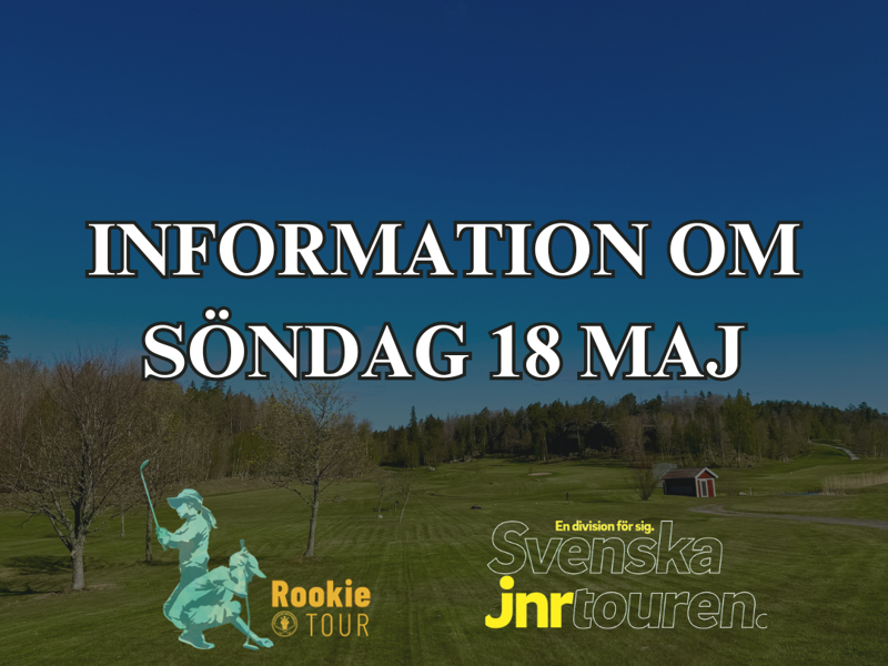 Information om söndag 18 maj