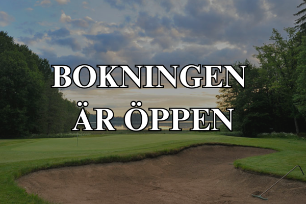 Bokningen är öppen