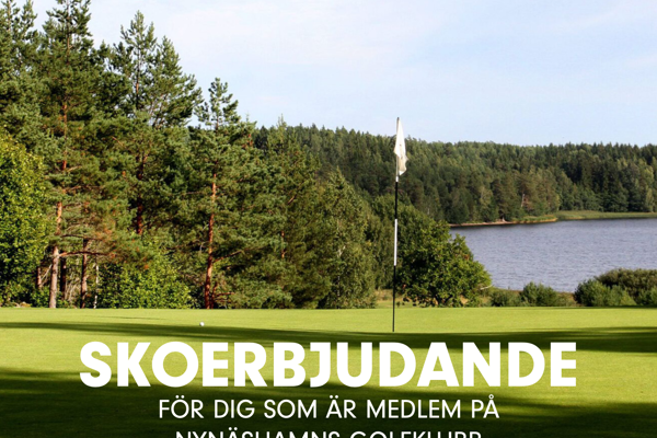Skoerbjudande till alla medlemmar i Nynäshamns Golfklubb