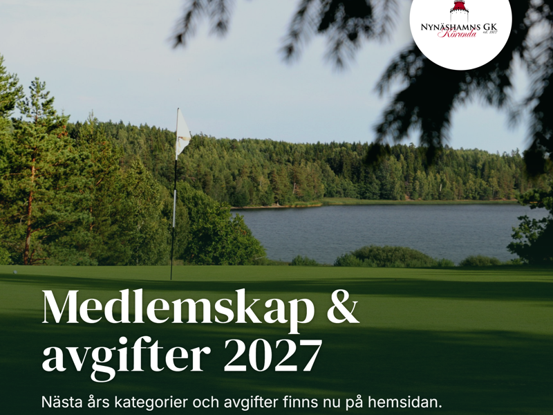 Medlemskap & avgifter 2027