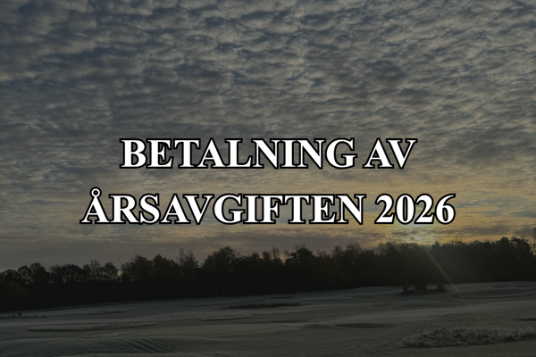 Betalning av årsavgiften 2026