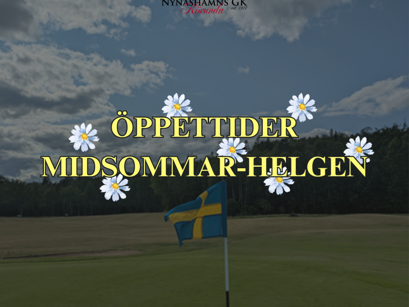 Öppettider Midsommarhelgen